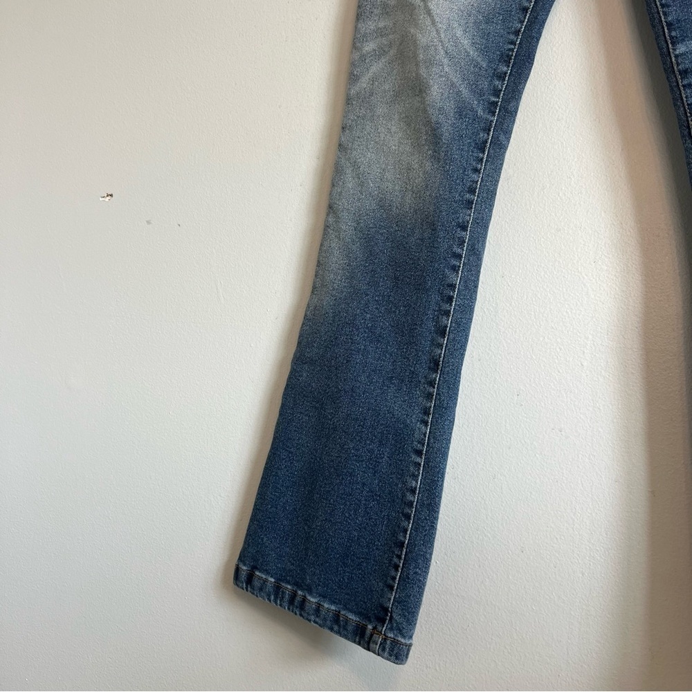 Kensie Womens The Tessa High Rise Bootcut Jeans Sz 28 Whisker Denim - Picture 3 of 9
